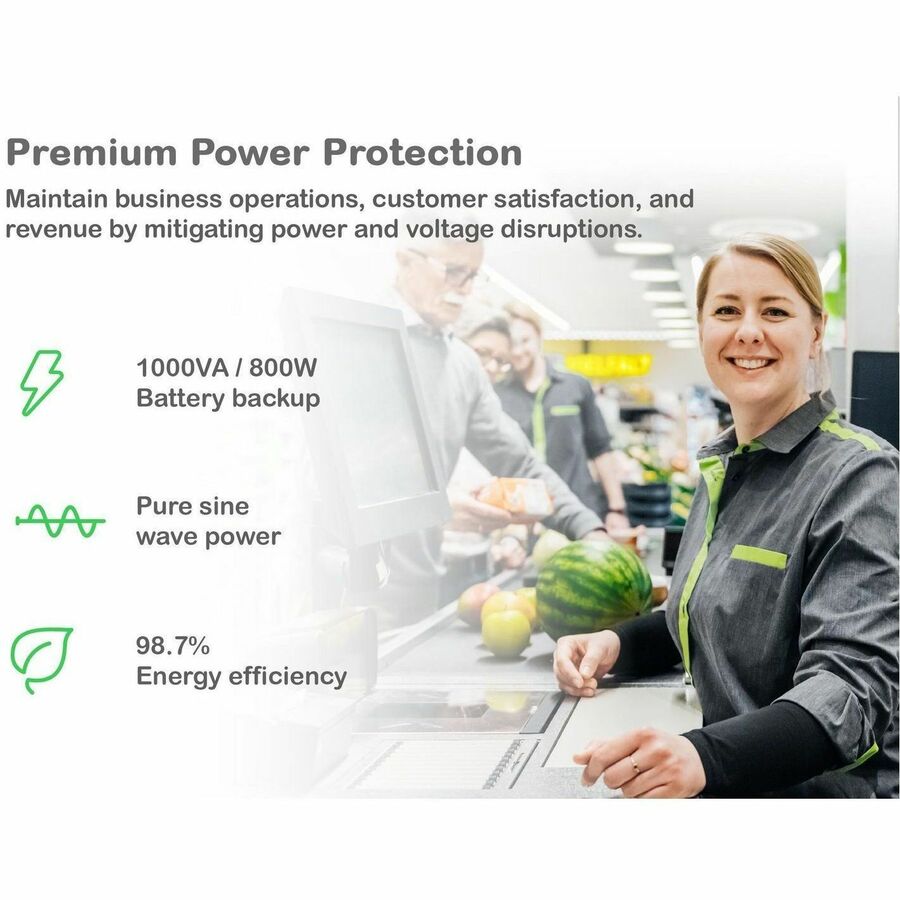 APC Smart-UPS, Line Interactive, 1000VA, Lithium-ion, Rackmount 2U, 120V, 6x NEMA 5-15R outlets, SmartConnect Port+Network Card, Short Depth, AVR