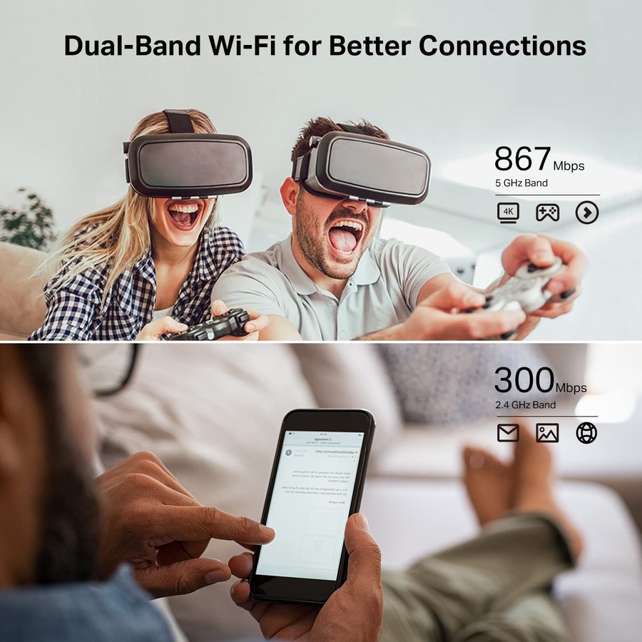 TP-Link Archer A54 - Dual Band Wireless Internet Router - AC1200 WiFi Router