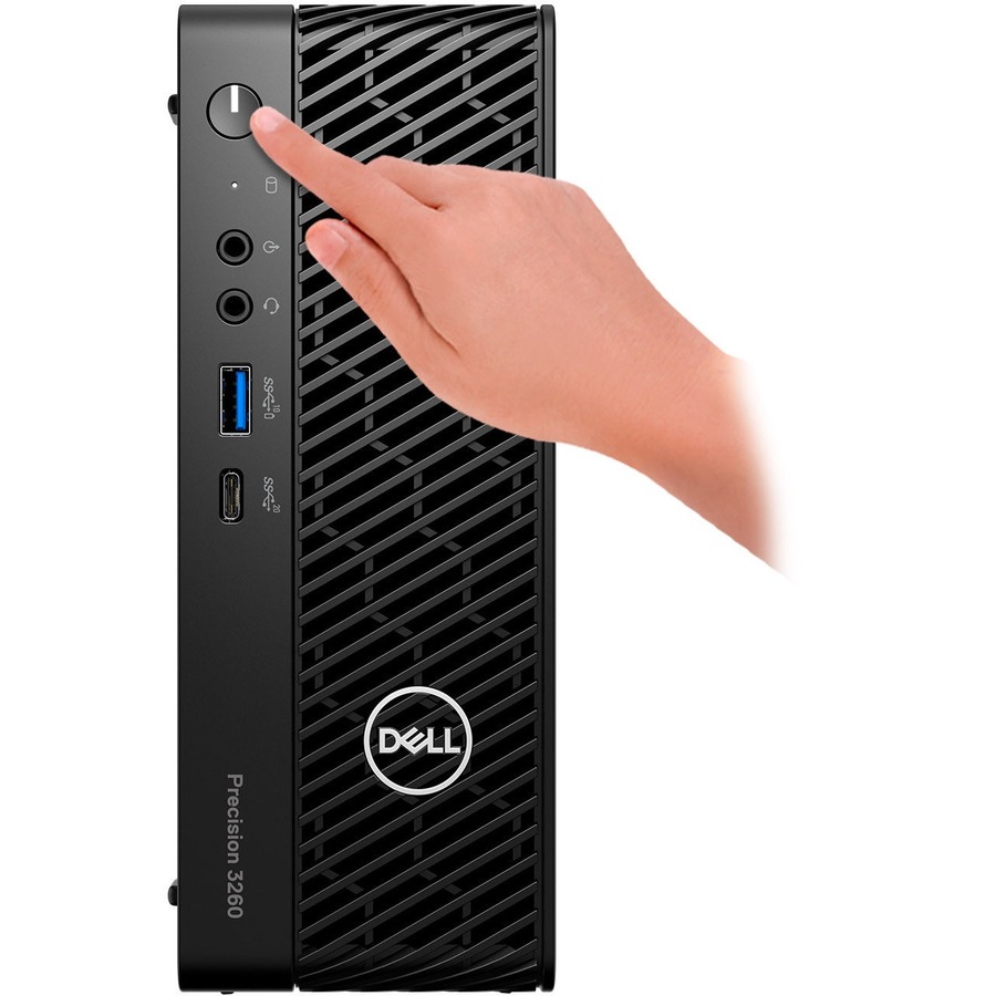 Dell Precision 3000 3260 Workstation - Intel Core i5 Hexa-core (6 Core) i5-12500 12th Gen 3 GHz - 16 GB DDR5 SDRAM RAM - 512 GB SSD - Ultra Small - Black