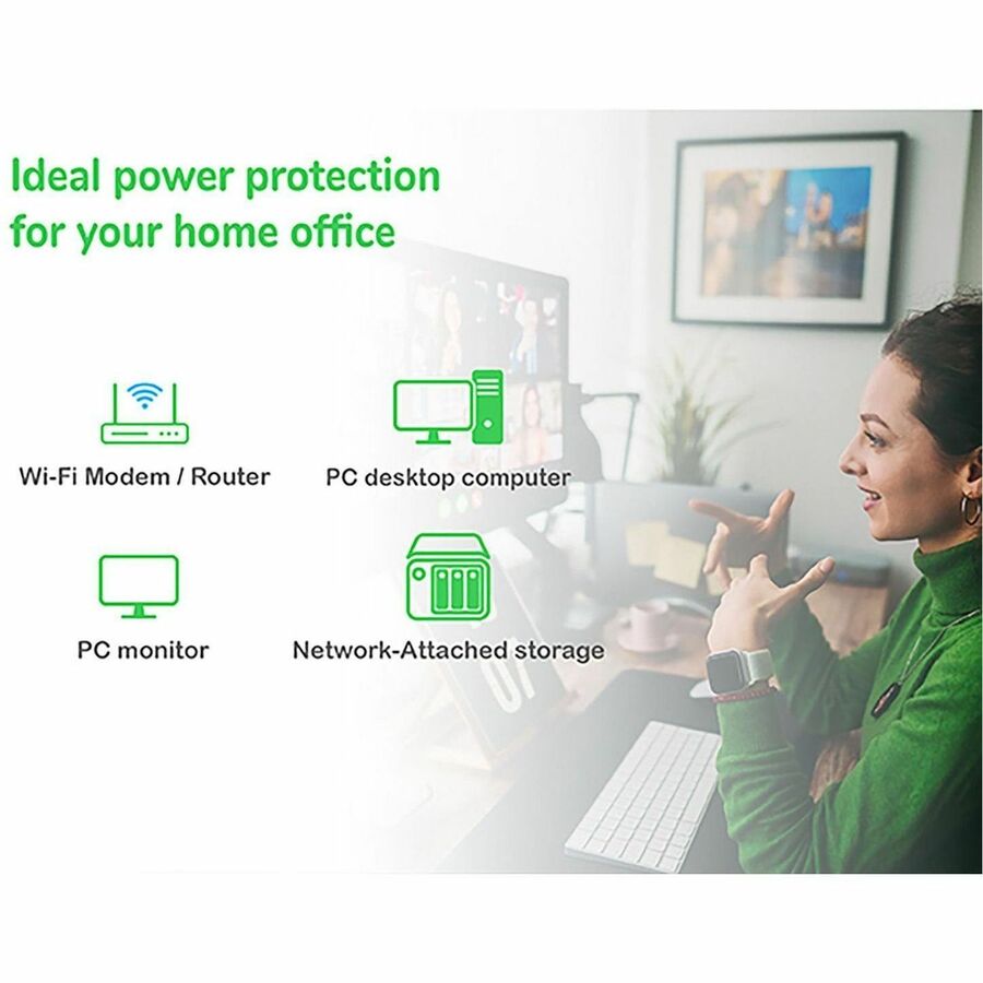 APC Back UPS, 950VA/480W, Tower, 120V, 6x NEMA 5-15R outlets, USB Type A + C Ports, User Replaceable Battery