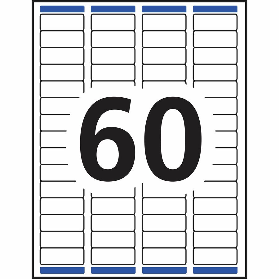 Avery&reg; White Rectangle Labels with Sure Feed Technology
