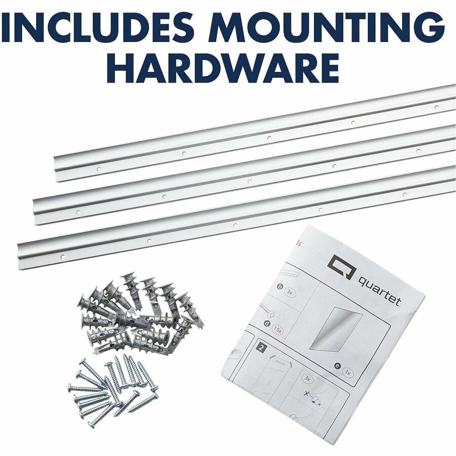Quartet - Tableau effa&ccedil;able en verre vertical InvisaMount - 48x85