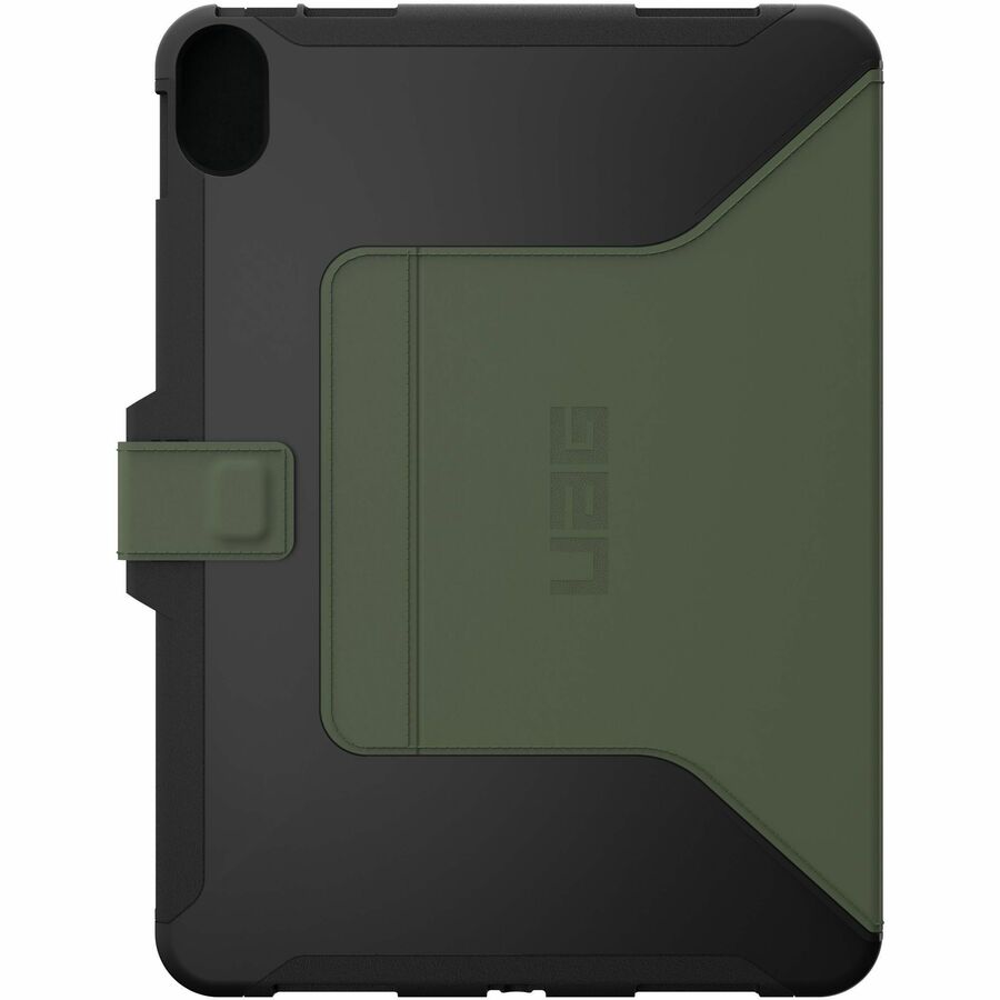 Urban Armor Gear Scout Carrying Case (Folio) for 10.9" Apple iPad (11th Generation), iPad (10th Generation), iPad (2022) Tablet, Apple Pencil, Stylus - Black, Olive