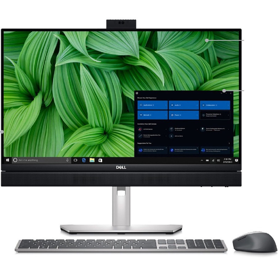 Dell OptiPlex 7000 7410 Plus All-in-One Computer - Intel Core i5 13th Gen i5-13500 - vPro Technology - 8 GB - 256 GB SSD - 23.8" Full HD - Desktop - Silver