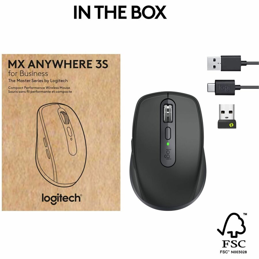 Logitech MX Anywhere 3S for Business Wireless Mouse