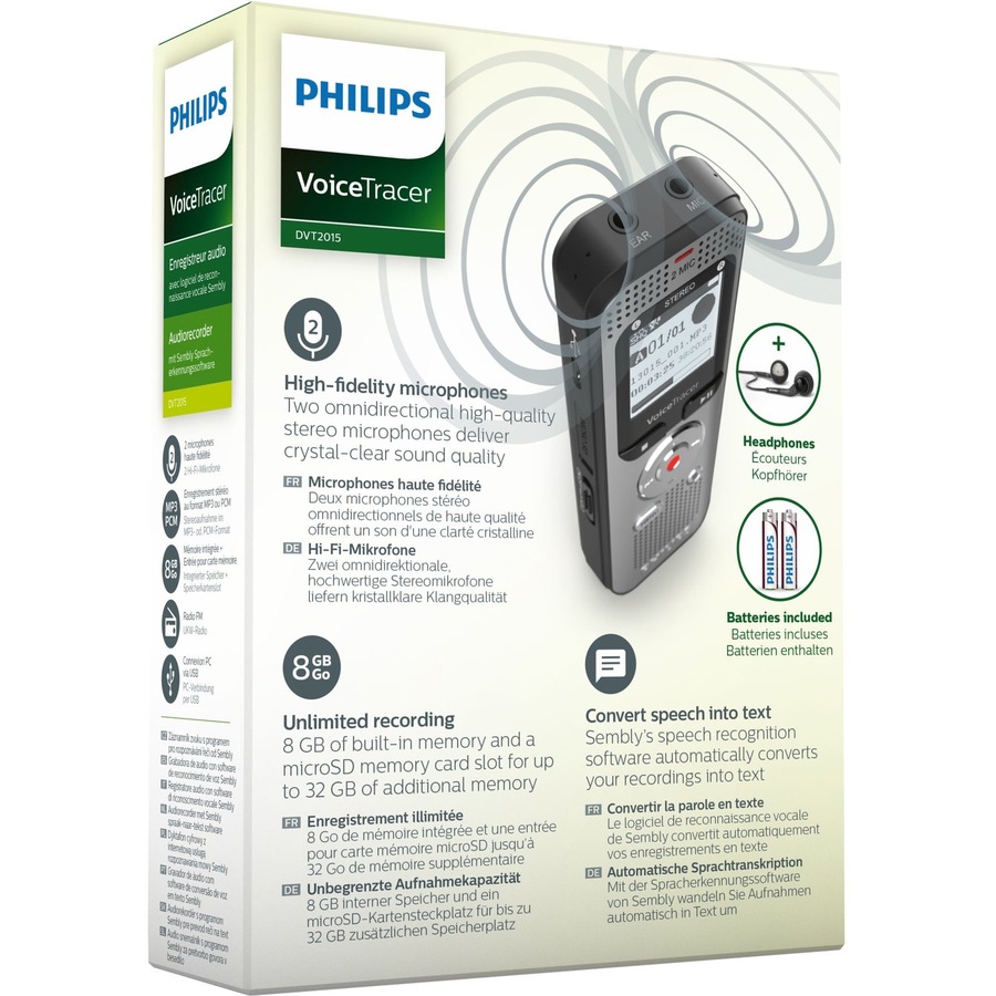 Enregistreur vocal DVT2015 - Philips