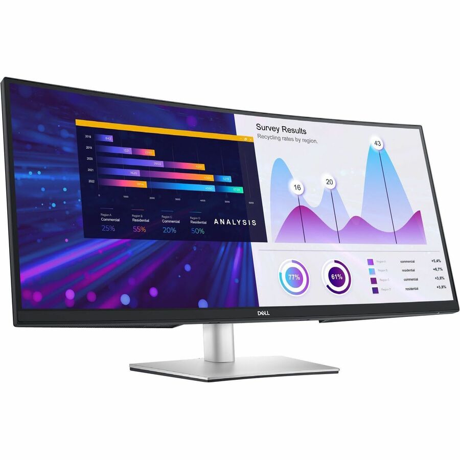 Dell P3424WE 34" Class UW-QHD Curved Screen LED Monitor - 21:9