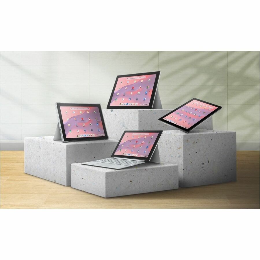 ASUS Chromebook Detachable in silver with 10.5-inch touchscreen and detachable keyboard design — alternate view 9