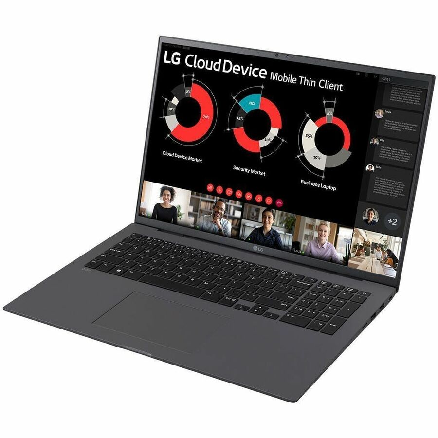 LG gram 17ZT90R-G.AX34U1 17" Notebook - WQXGA - 60 Hz - Intel Core i3 13th Gen - 8 GB - 256 GB PCI Express NVMe 4.0 SSD - Charcoal Gray