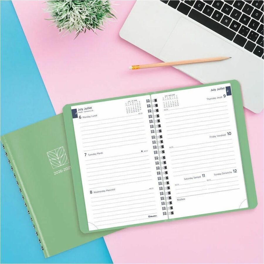 Blueline Academic Weekly Planner Fashion 2026-2027, Bilingual