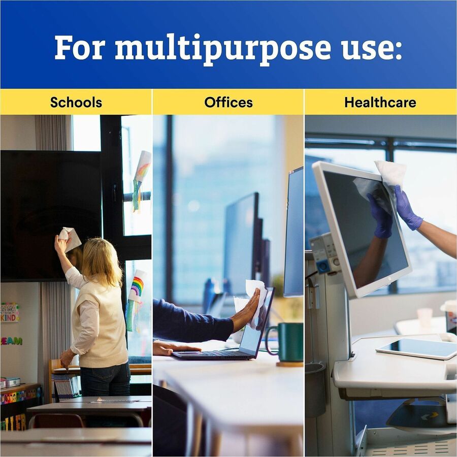 Clorox Screen + Sanitizing Wipes - For Screen, Tablet, Notebook, Mobile Phone, Keyboard, TV, Computer, Monitor, Electronic Equipment - Non-abrasive, Bleach-free, Anti-bacterial, Dust Resistant, Grime Resistant, Fingerprint Resistant, Quick Drying, Non-dri