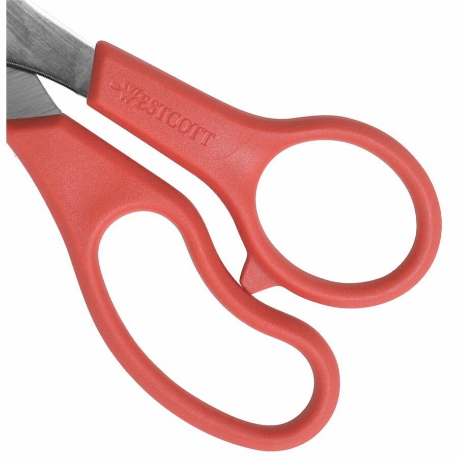 Sparco 8-Inch Bent Multipurpose Scissors, Stainless Steel, Blue (SPR39043)