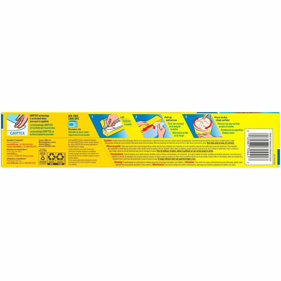 Glad Press'n Seal Food Plastic Wrap - CLO70441 