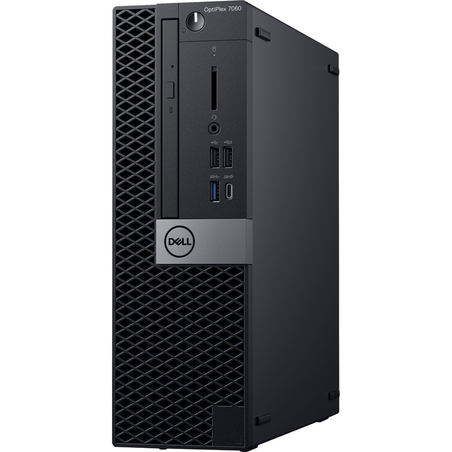 Dell OptiPlex 7000 7060 Desktop Computer - Intel Core i7 (8th Gen) i7 - 8700 3.20 GHz - 16 GB DDR4 SDRAM - 256 GB SSD - Windows 10 Pro 64 - bit (English/French/Spanish) - Small Form Factor - Black - 3 Year ProSupport