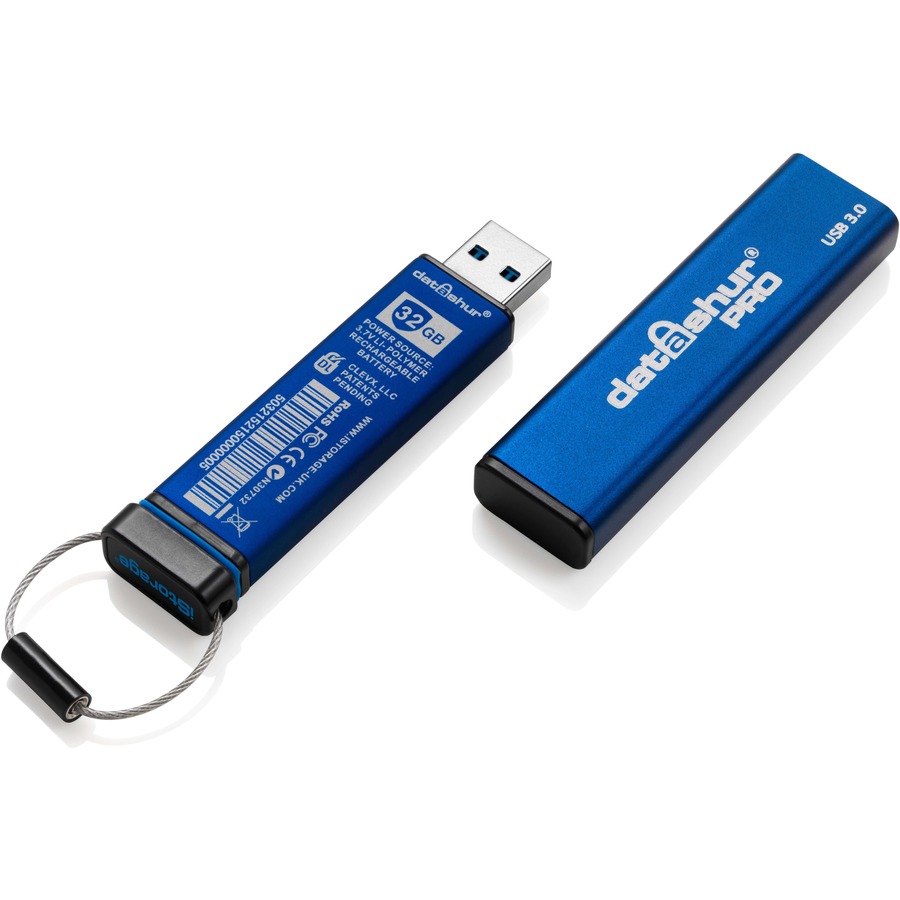 iStorage datAshur PRO 8 GB | Secure Flash Drive | FIPS 140-2 Level 3 Certified | Password protected | Dust/Water Resistant | IS-FL-DA3-256-8