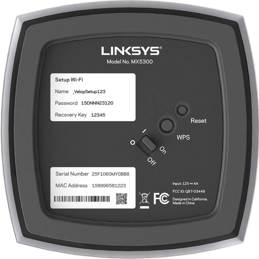 Linksys Velop MX10 Wi-Fi 6 IEEE 802.11ax Ethernet Wireless Router