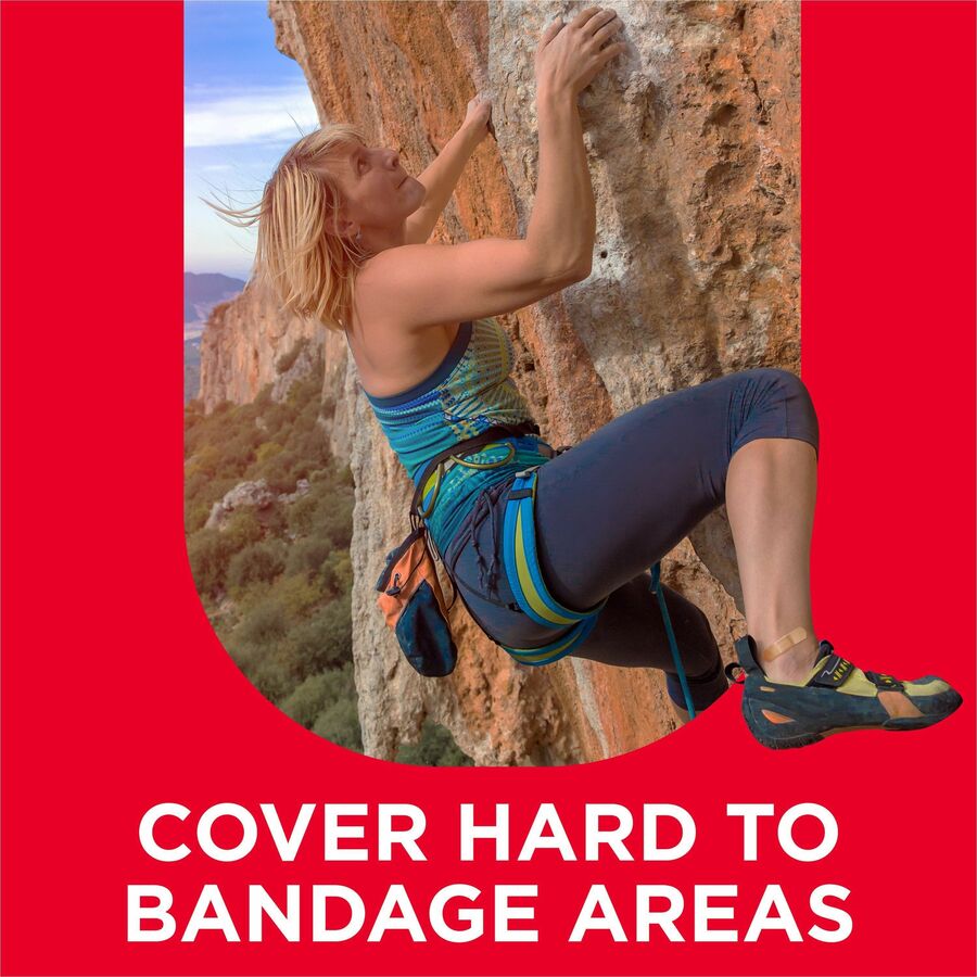 Band-Aid Flexible Fabric Adhesive Bandages - 1 - 12/Carton - 100 Per Box -  Beige - Fabric