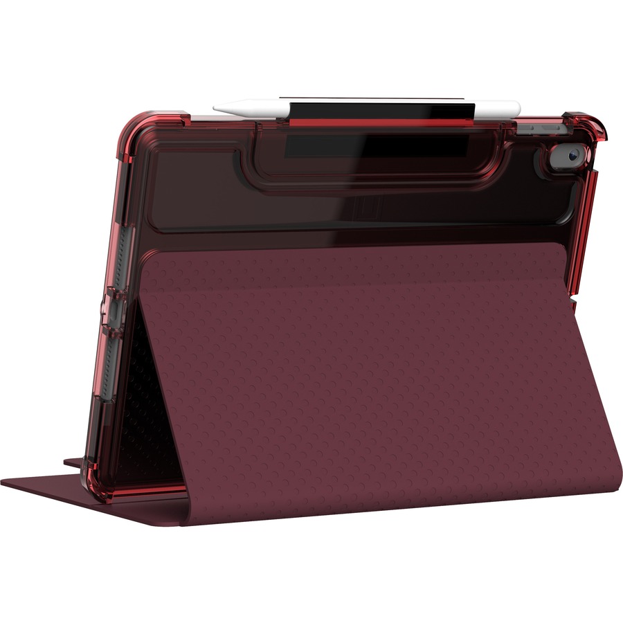 Urban Armor Gear Lucent Carrying Case (Folio) for 10.2" Apple iPad (8th Generation) Tablet, Stylus - Aubergine, Dusty Rose