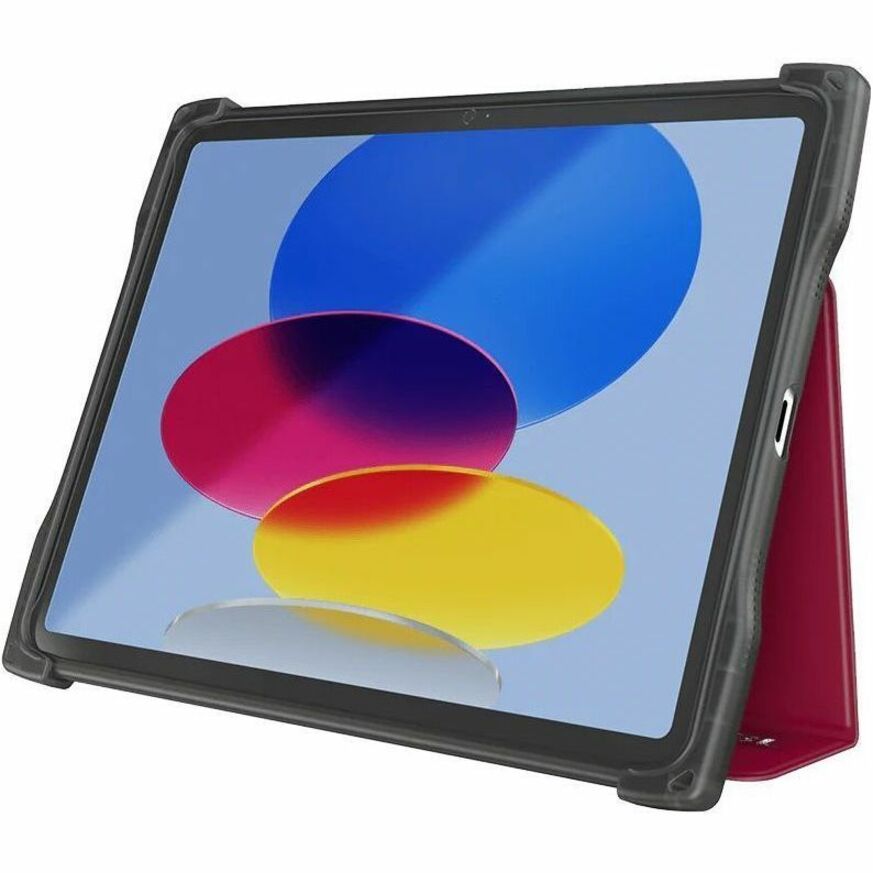 UZBL Rugged Carrying Case (Folio) for 10.2" to 10.9" Apple iPad (10th Generation), iPad (7th Generation), iPad (8th Generation), iPad (9th Generation) Tablet - Deep Red