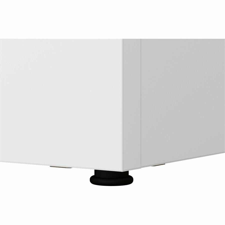 Picture of Hampton Heights Office Desk, 72W x 30D, White TFL, Cable Management, 3 Grommets, EA