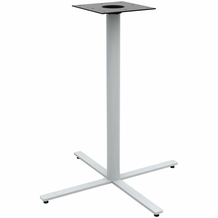 Picture of Bistro Table, 42 in Round Top, Laminate Designer White, Powder-Coated Base, 42 in, Bistro Height, 1 EA