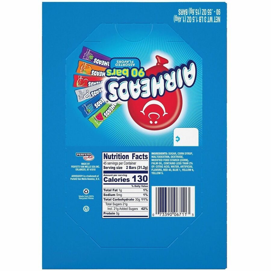 Picture of Airheads Chewy Candy, 90/CT bulk