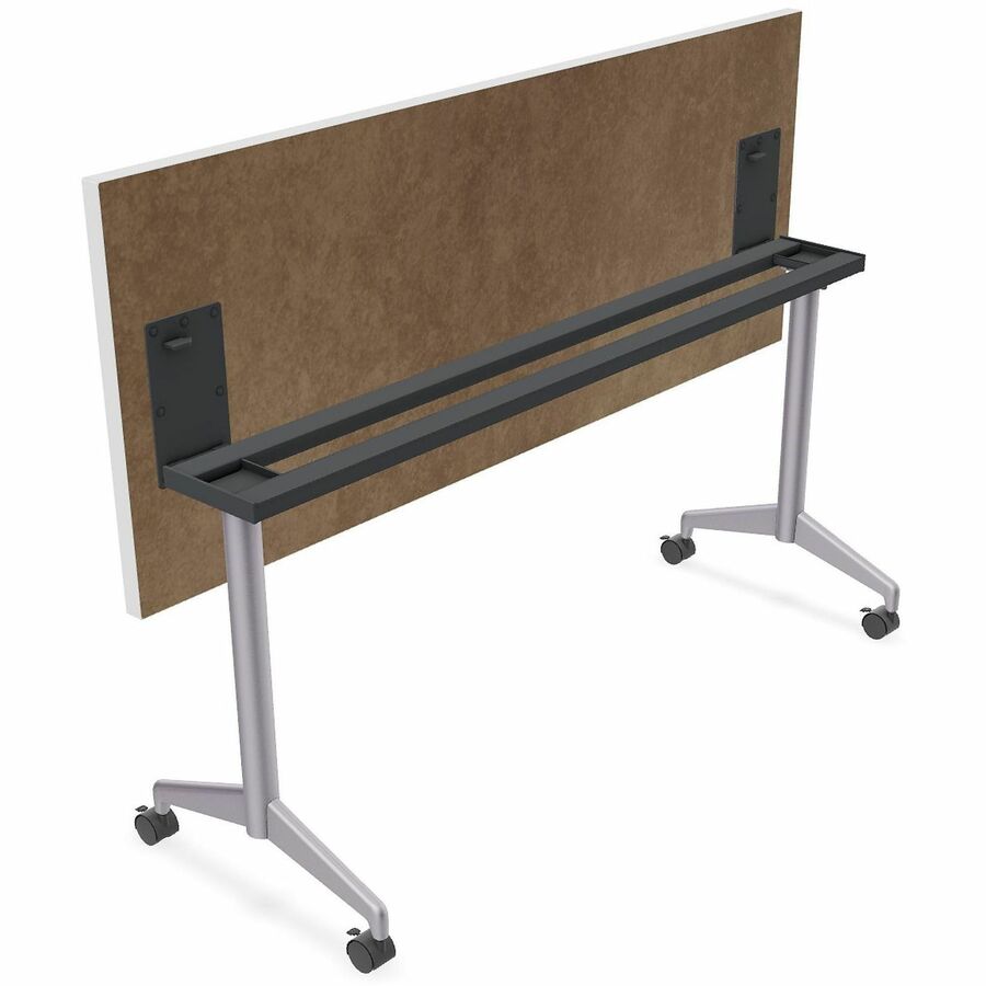 Picture of Flip-Top Table, 24 x 72, Metal Frame, White, Mobile Swivel, EA