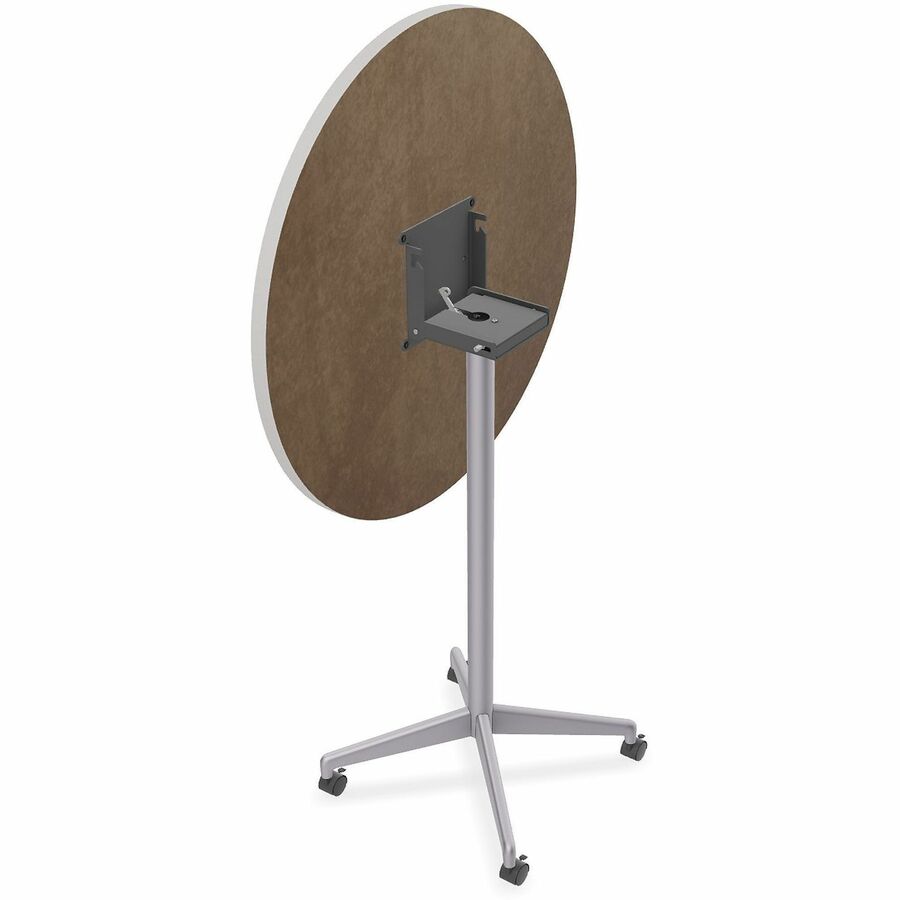 Picture of Zia Flip Table, 36 Round x 42, Nesting Castors, Laminate, Gray, 1 EA