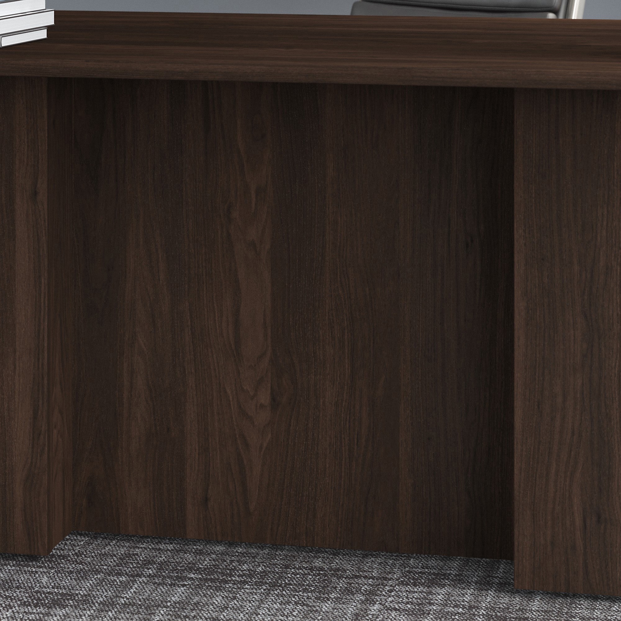 Bush Business Furniture Office 500 Black Walnut Desk 