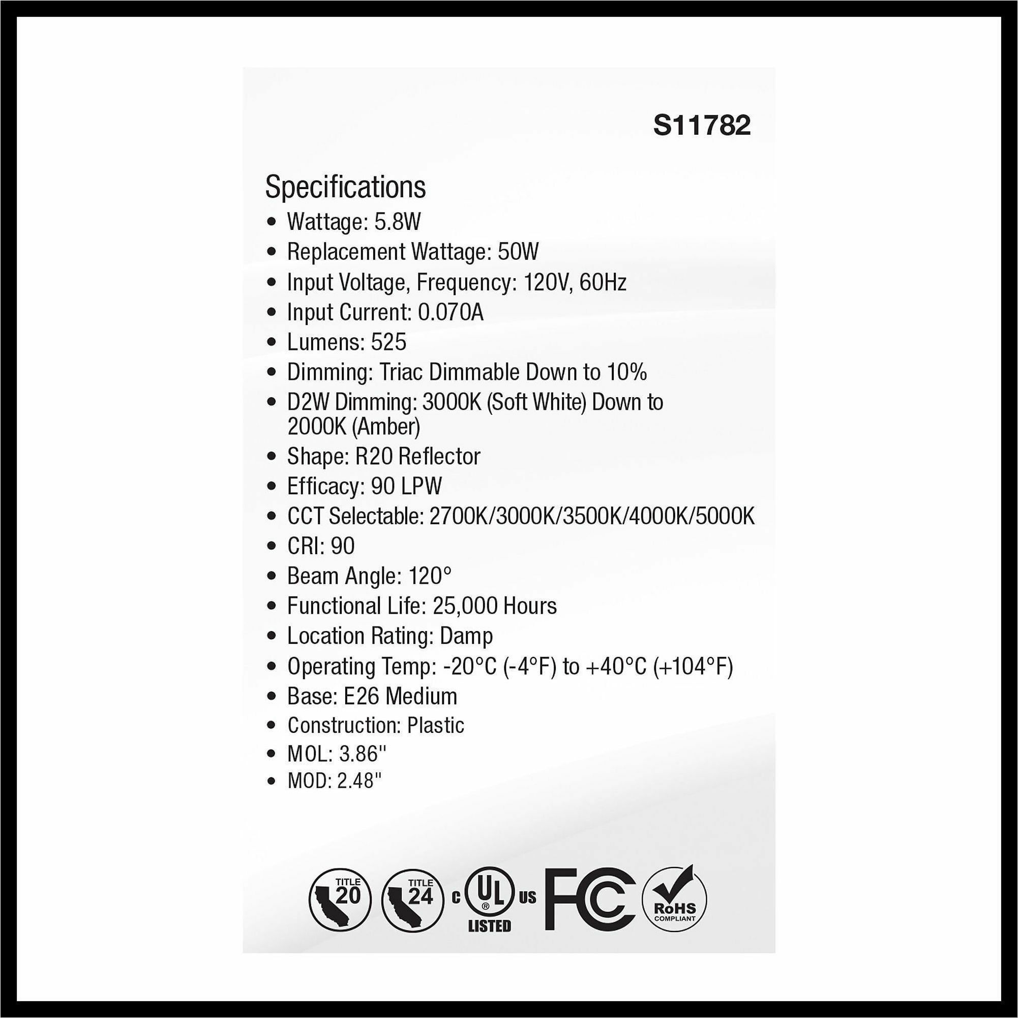 R20 Reflector Led Satco LED R20 Reflector Bulbs | JD Office Products