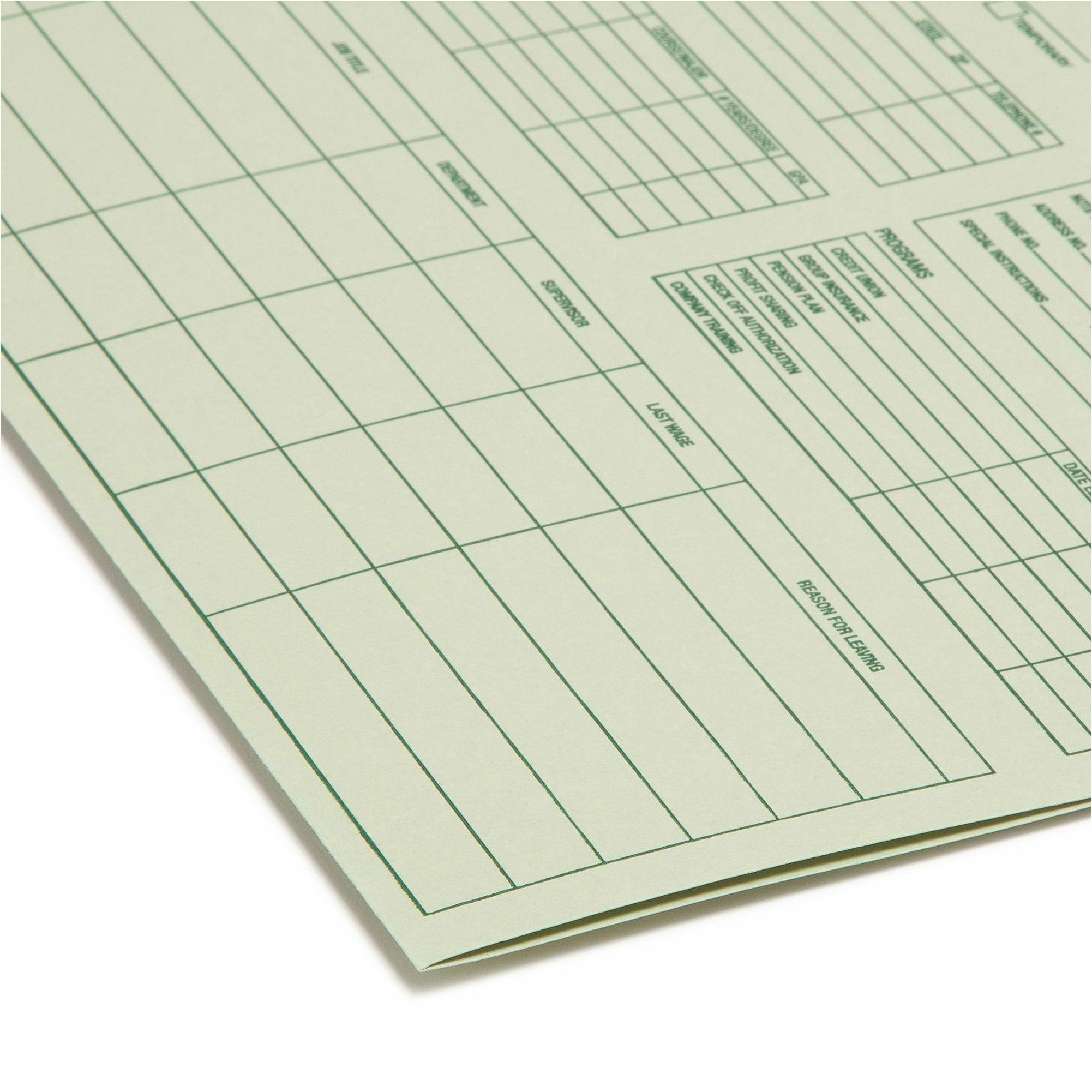 Image of Smead Straight Tab Cut Letter Recycled Top Tab File Folder - 8 1/2" x 11" - 11 pt. - 1 Plys - Moss - 10% Recycled - 20 / Pack