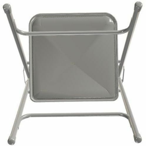 National Public Seating 2200 Series Folding Chair - Graystone Seat Color - Fabric, High Density Foam (HDF) Seat Material - Gray Stone Back Color - High Density Foam (HDF) Back Material - Gray Frame Color - Tubular Steel, Metal Frame Material - Gray Stone 