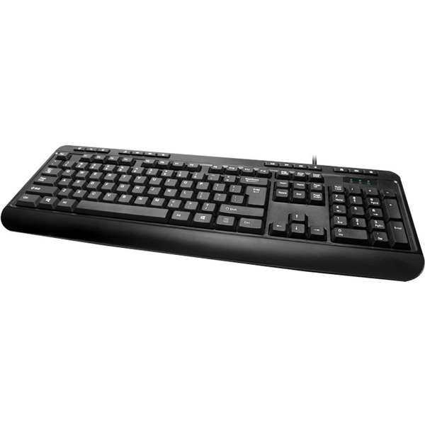 Adesso Multimedia Desktop Keyboard with Hotkeys, includes Windows Media Player, USB Black