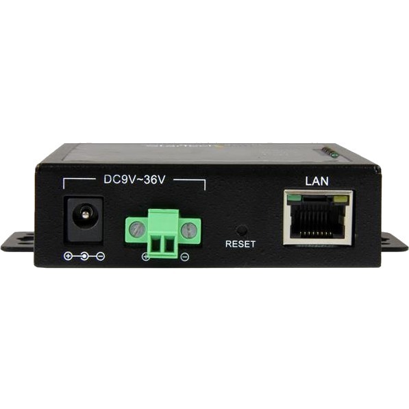 StarTech.com 2-Port Serial-to-IP Ethernet Device Server - RS232 - Metal and Mountable - 1 x Network (RJ-45) - 2 x Serial Port - Fast Ethernet - Wall Mountable - TAA Compliant