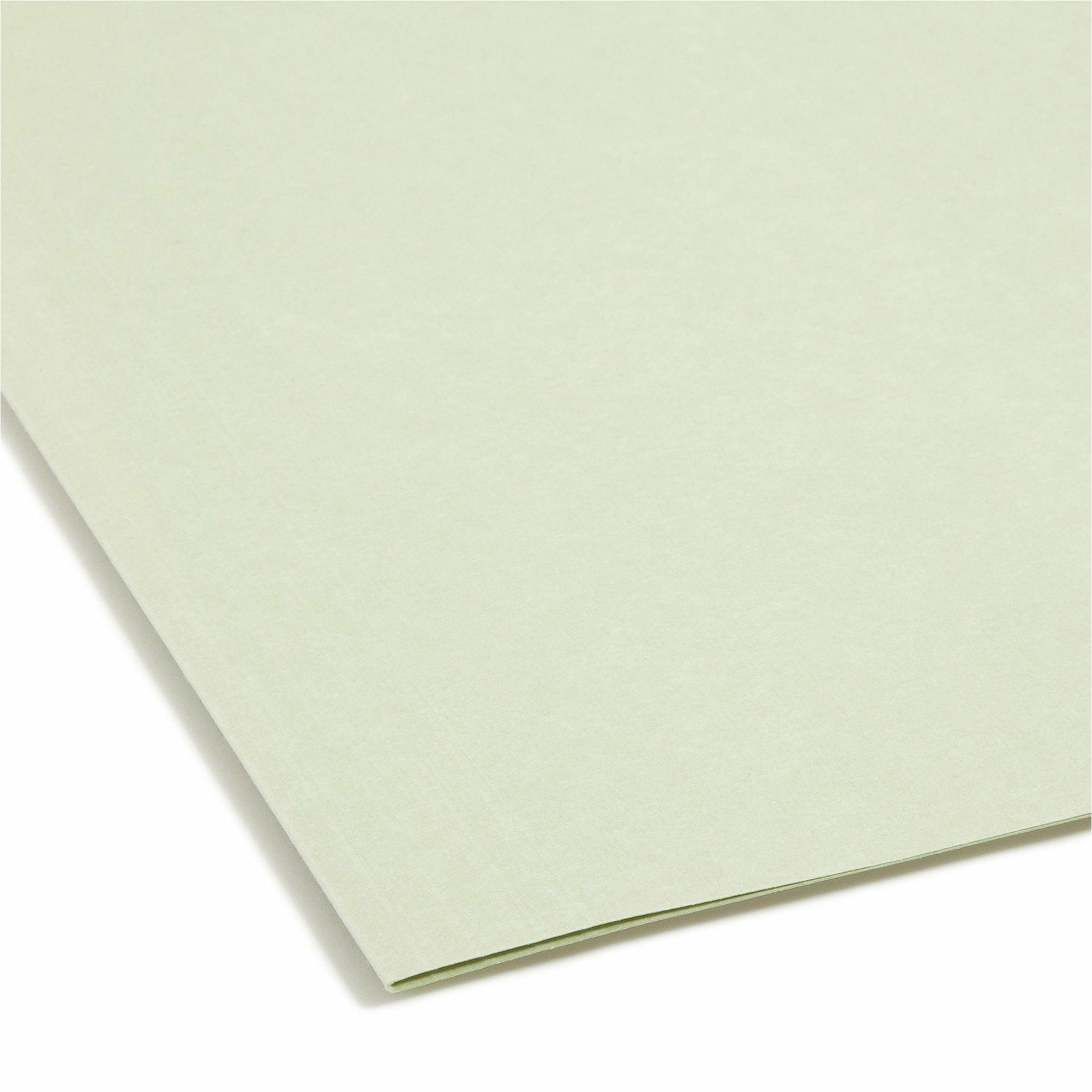 Image of Smead FasTab 1/3 Tab Cut Letter Recycled Fastener Folder - 8 1/2" x 11" - 2 Fastener - Top Tab Location - Assorted Tab Position - 11 pt. - Moss - Reinforced Tab, Self-adhesive, Hanging System, Tear Resistant - 10% Recycled - 18 / Box