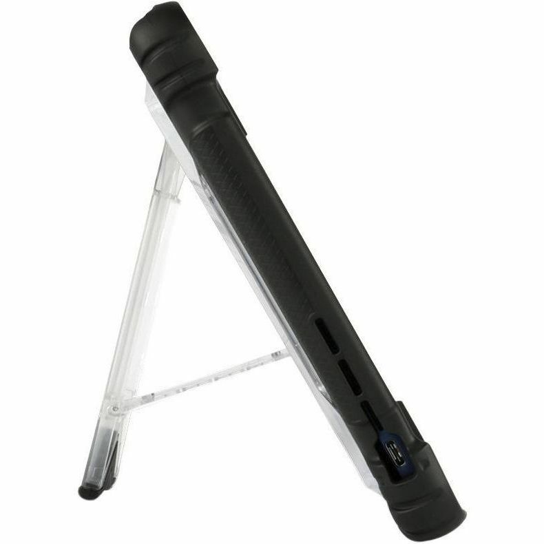 MAX CASES Extreme Shell black tablet case for Acer Chrome Tab 10 — bottom view