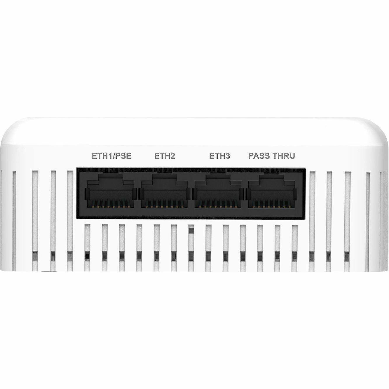 Juniper Mist AP12 wall-mountable indoor access point bundle with 2.4 GHz, Gigabit Ethernet, Bluetooth 5, and 1-year 3SVC subscription — bottom view
