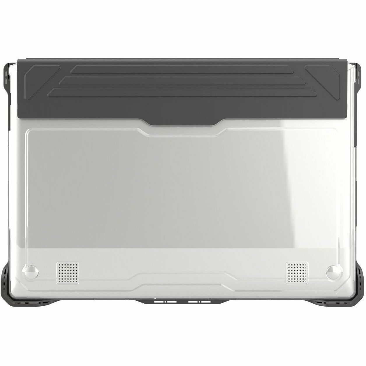 Black Extreme Shell-L protective case for Samsung Chromebook 4 15 laptop — bottom view