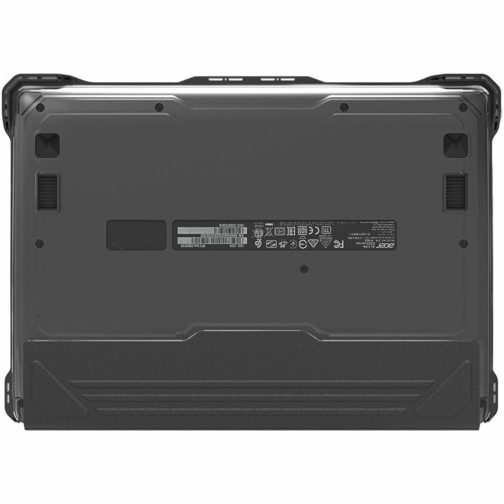 Black EXTREME SHELL-L case for Acer C722 Chromebook 11 — bottom view