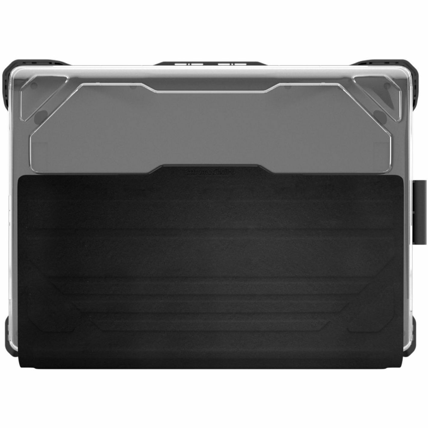 Black Extreme Shell-L protective shell case for Acer R752T Chromebook — bottom view