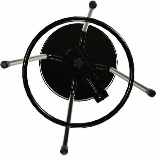 National Public Seating 6400 Series Heavy-Duty Padded Stools - Black Seat Color - Vinyl, Medium Density Fiber (MDF) Seat Material - Black Frame Color - Steel Frame Material - Four-legged Base - Black - Plush - 1 Each