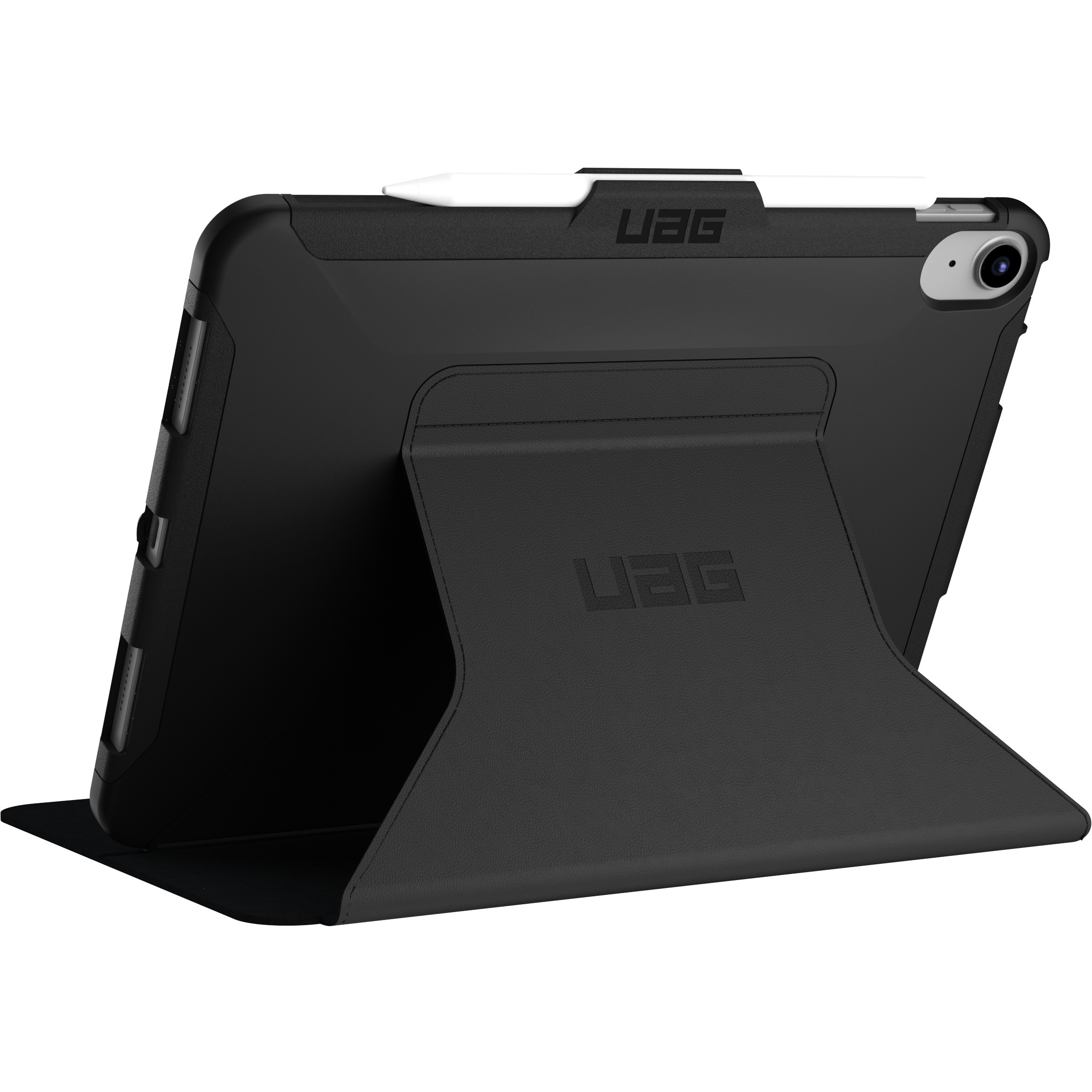 UAG Scout w/ Folio black case for Apple iPad 10.9 10th and 11th generation — bottom view