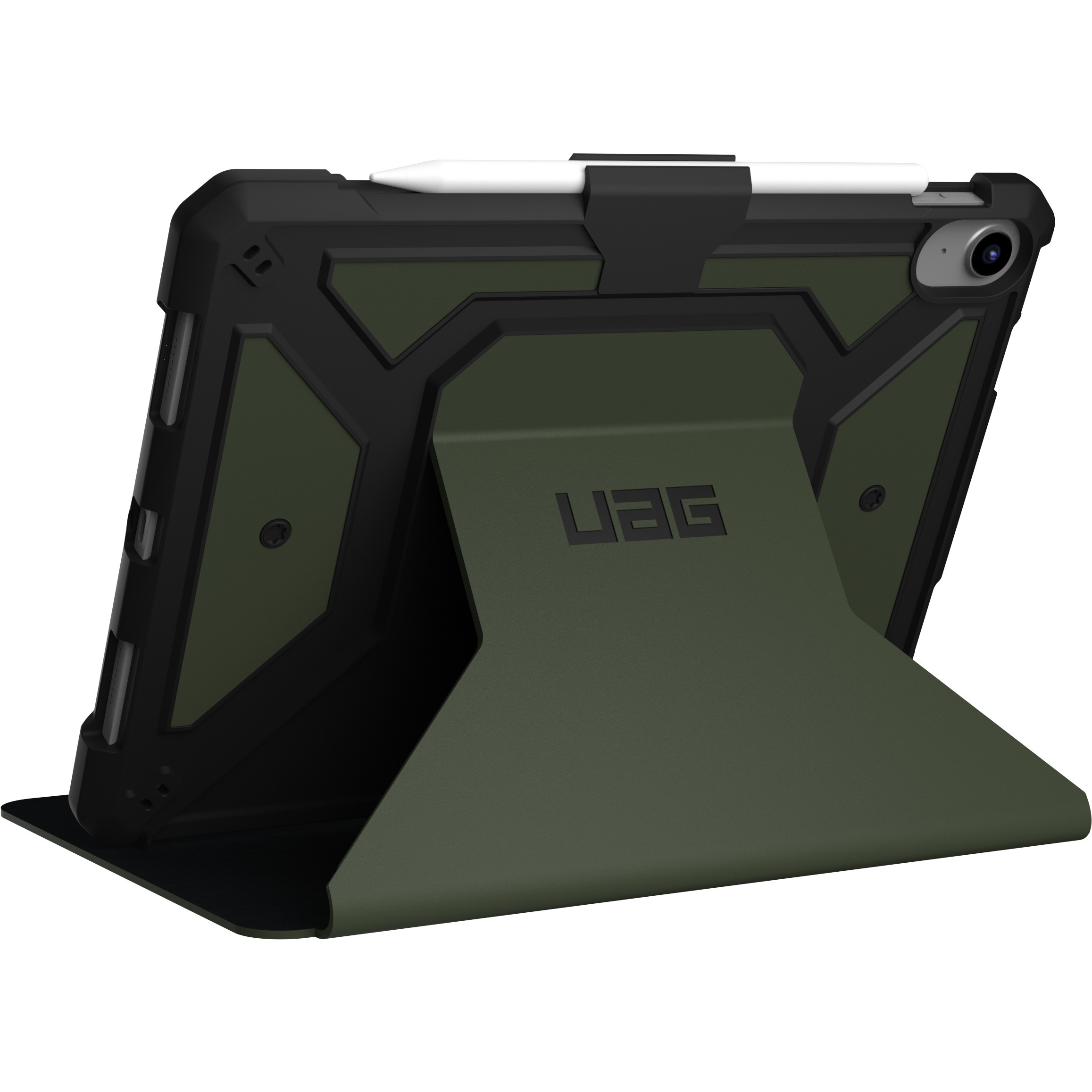 UAG Metropolis SE olive case for Apple iPad 11 A16 and iPad 10.9 10th Gen — bottom view