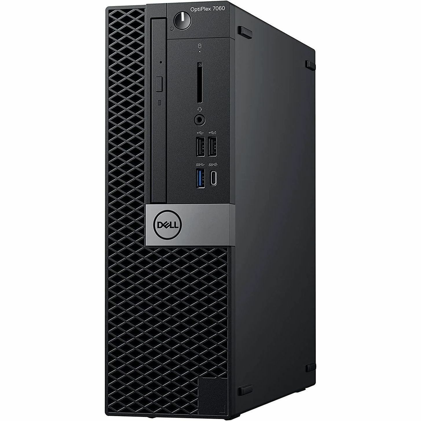 Refurbished Dell OptiPlex 7060 small form factor business desktop with Intel Core i7 and 16 GB RAM — bottom view