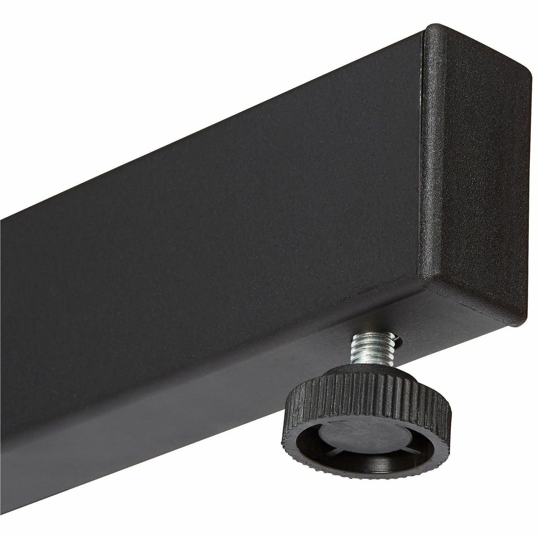 National Public Seating Oklahoma Sound Portable Presentation Lectern - Mahogany Top - Black X-shaped Base - Height Adjustable x 20" Table Top Width x 18.20" Table Top Depth - 44" Height - Presentation - Assembly Required - Steel Base Material - Steel Fram