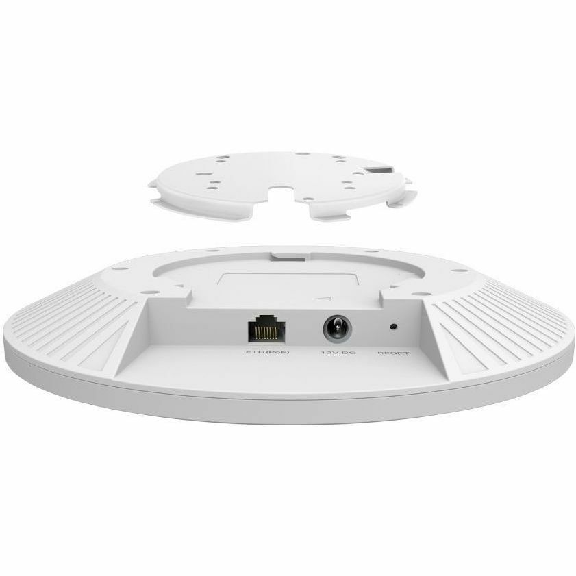 Omada AX6000 Ceiling Mount Dual-Band Wi-Fi 6 Access Point. PORT: 1 2.5G RJ45 Port. SPEED:1148Mbps at 2.4 GHz + 4804 Mbps at 5 G