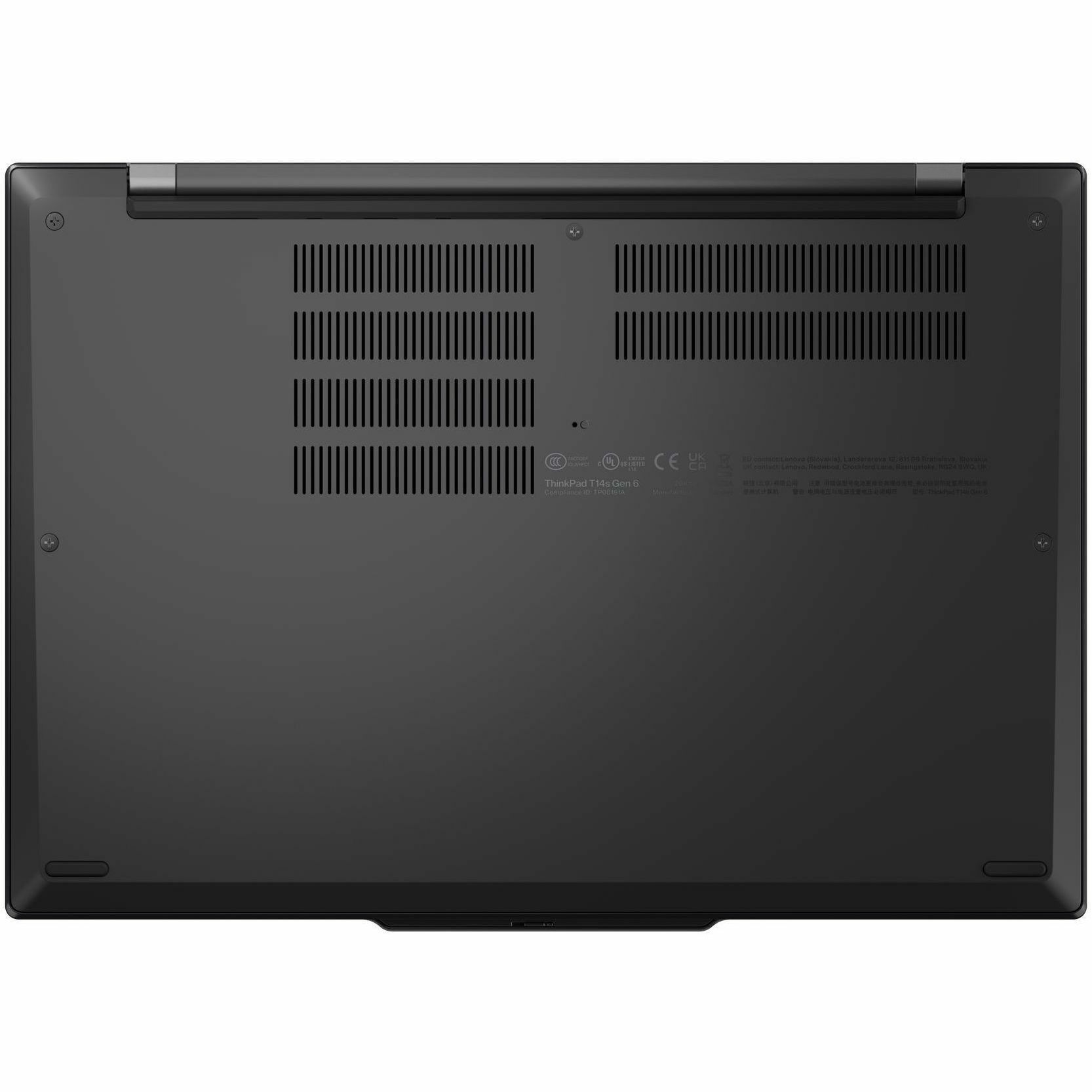 TS T14s Snapdragon X1P 16 512 — bottom view