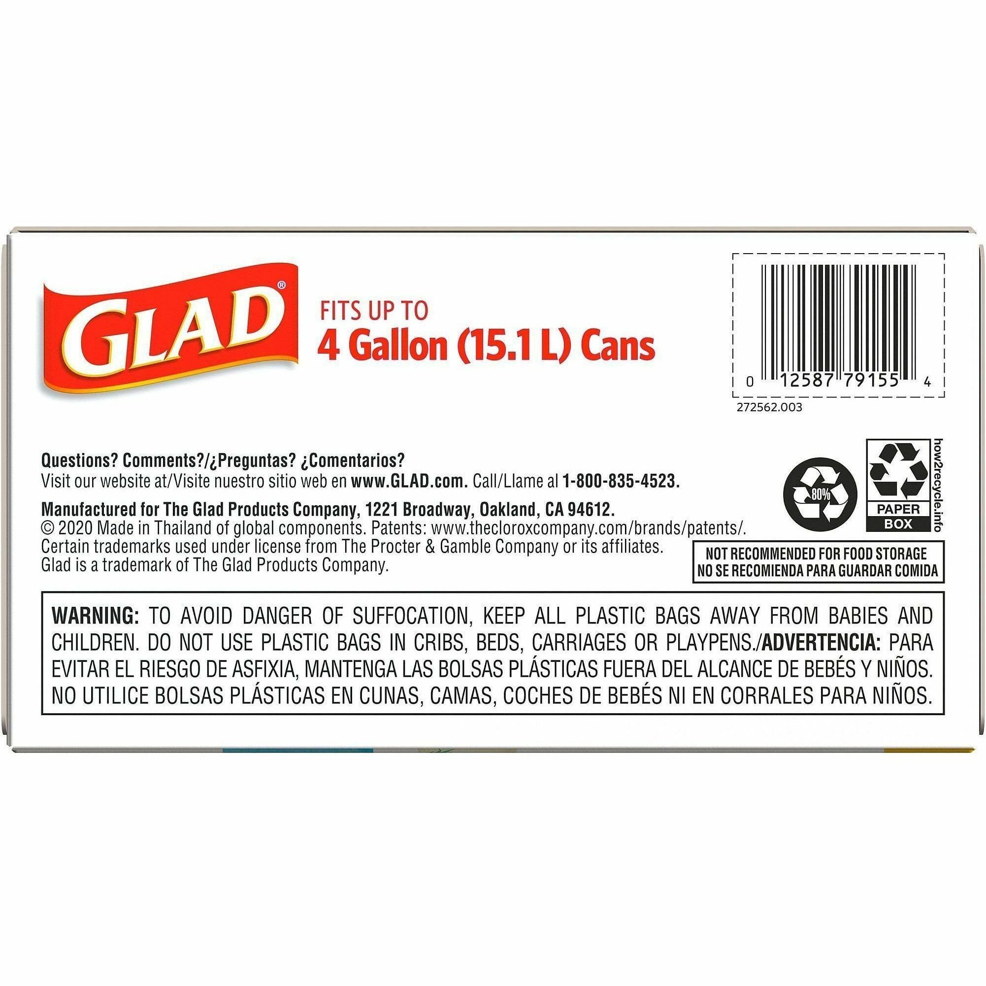 CLO79155CT - Odorshield Drawstring Small Trash Bags with Febreze provide strength plus odor control to keep your home smelling fresh. Use odor-neutralizing trash bags in your bathroom, kitchen, home office, bedroom and more. 