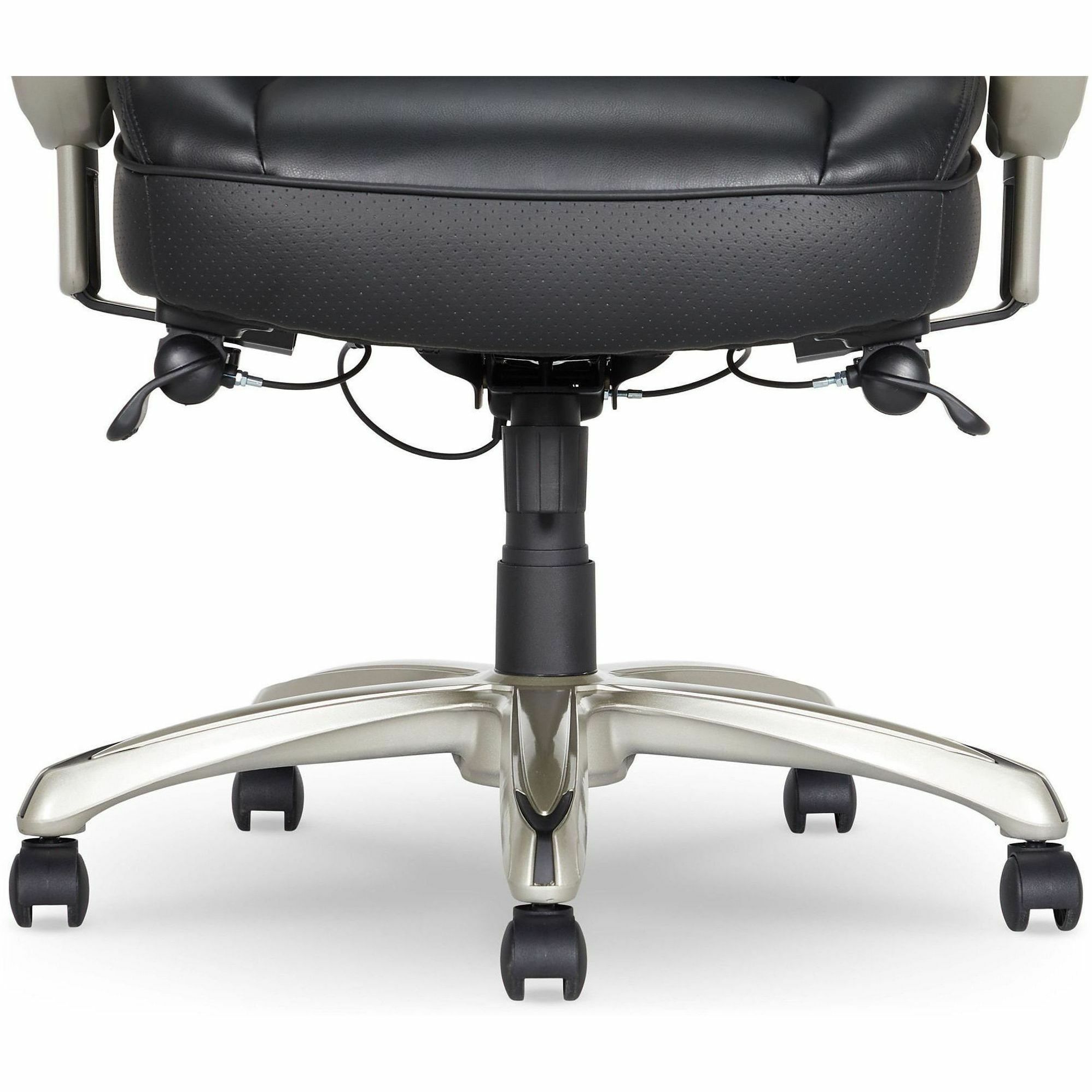 Serta Emerson Big & Tall Task Chair - Black Seat Color - Black Back Color - High Back - Black - MDF, Memory Foam, Bonded Leather - Armrest - 1 Each