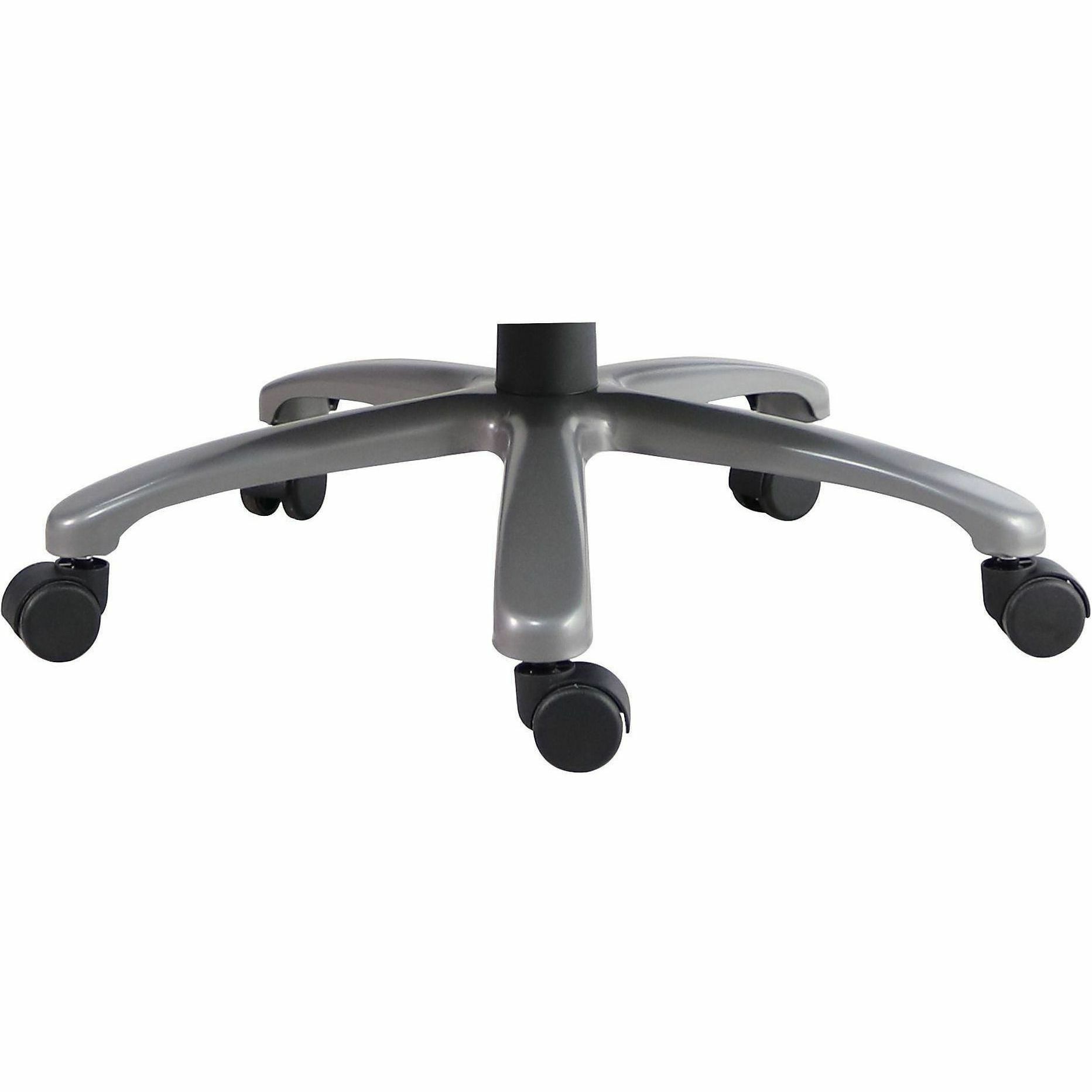 Lorell Big & Tall Flip Arm Chair - Mesh, Vinyl Back Material - Plastic Frame Material - Black - Armrest